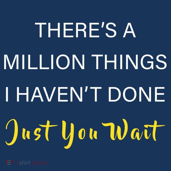 Million Things I Haven't Done You Just Wait T-Shirt