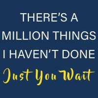 Million Things I Haven't Done You Just Wait 7-Panel Snapback Hat