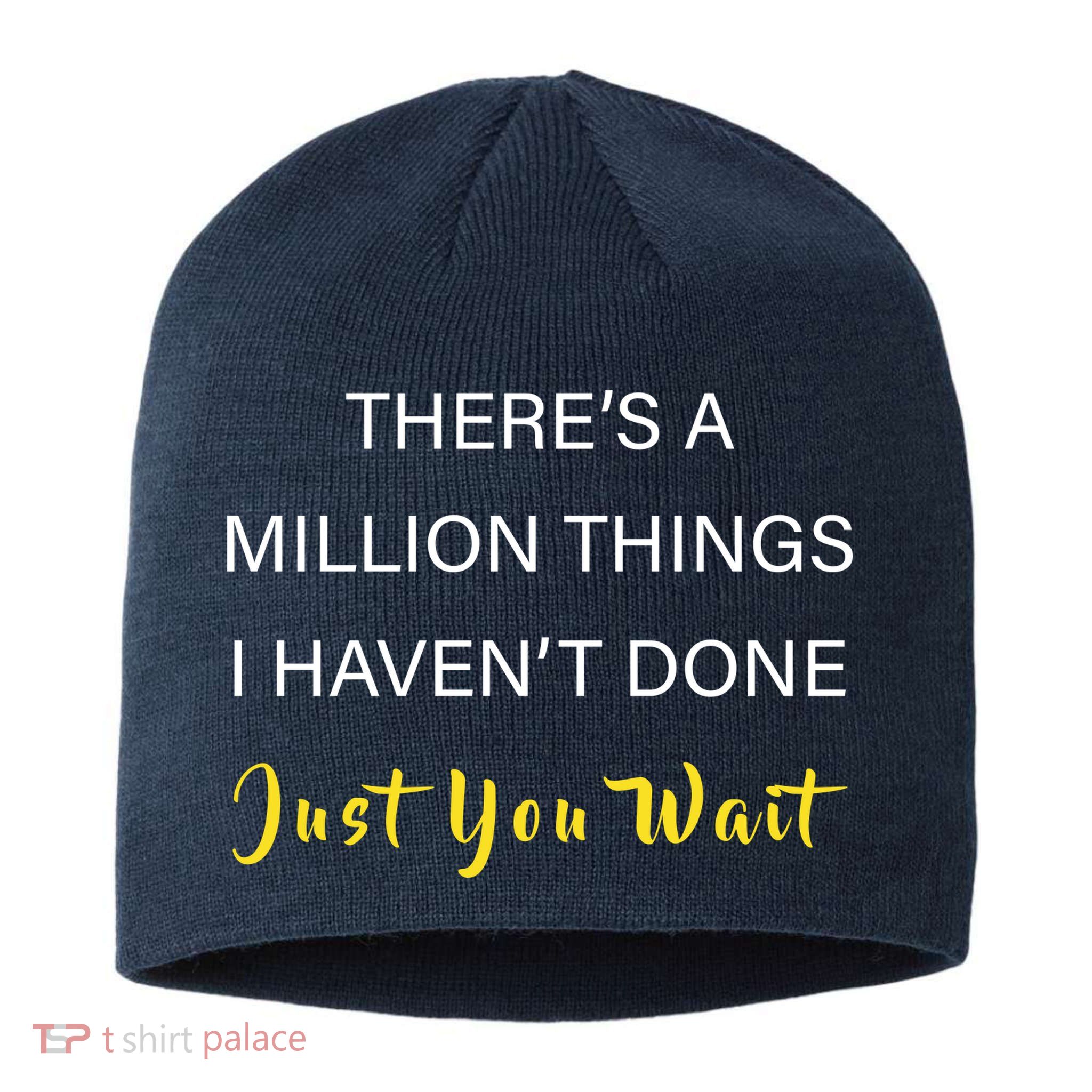 Million Things I Haven't Done You Just Wait Sustainable Beanie