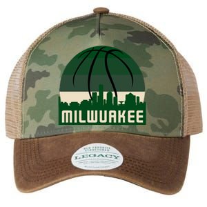 Milwaukee Basketball City Skyline Legacy Tie Dye Trucker Hat