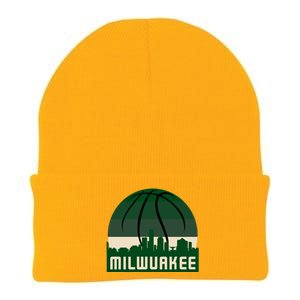 Milwaukee Basketball City Skyline Knit Cap Winter Beanie