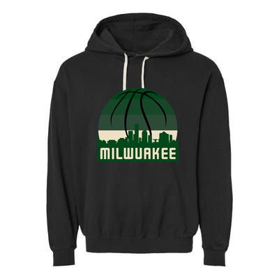 Milwaukee Basketball City Skyline Garment-Dyed Fleece Hoodie