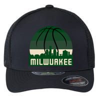 Milwaukee Basketball City Skyline Flexfit Unipanel Trucker Cap