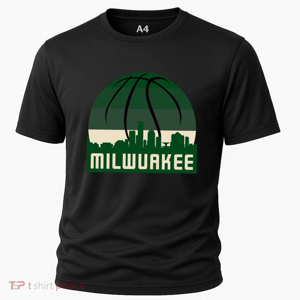 Milwaukee Basketball City Skyline Cooling Performance Crew T-Shirt