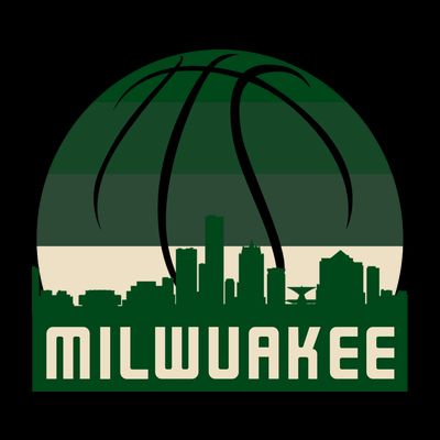 Milwaukee Basketball City Skyline T-Shirt