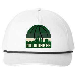 Milwaukee Basketball City Skyline Snapback Five-Panel Rope Hat