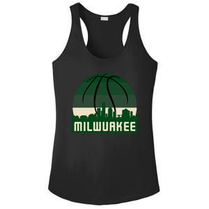 Milwaukee Basketball City Skyline Ladies PosiCharge Competitor Racerback Tank