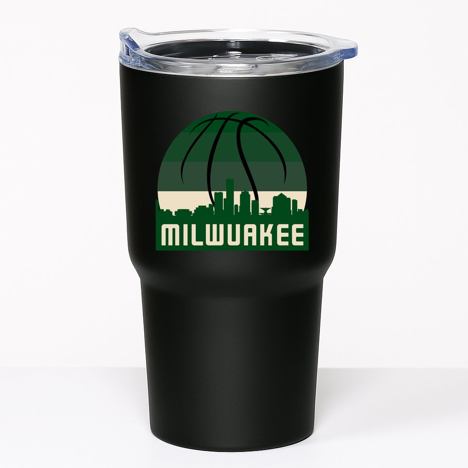 Milwaukee Basketball City Skyline Tumbler