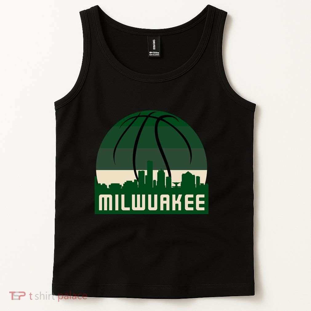 Milwaukee Basketball City Skyline Tank Top