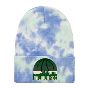 Milwaukee Basketball City Skyline Tie Dye 12in Knit Beanie