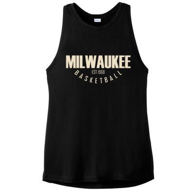 Milwaukee Basketball Classic EST 1968 Ladies PosiCharge Tri-Blend Wicking Tank