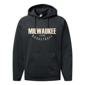 Milwaukee Basketball Classic EST 1968 Performance Fleece Hoodie