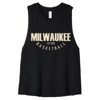 Milwaukee Basketball Classic EST 1968 Women's Racerback Cropped Tank