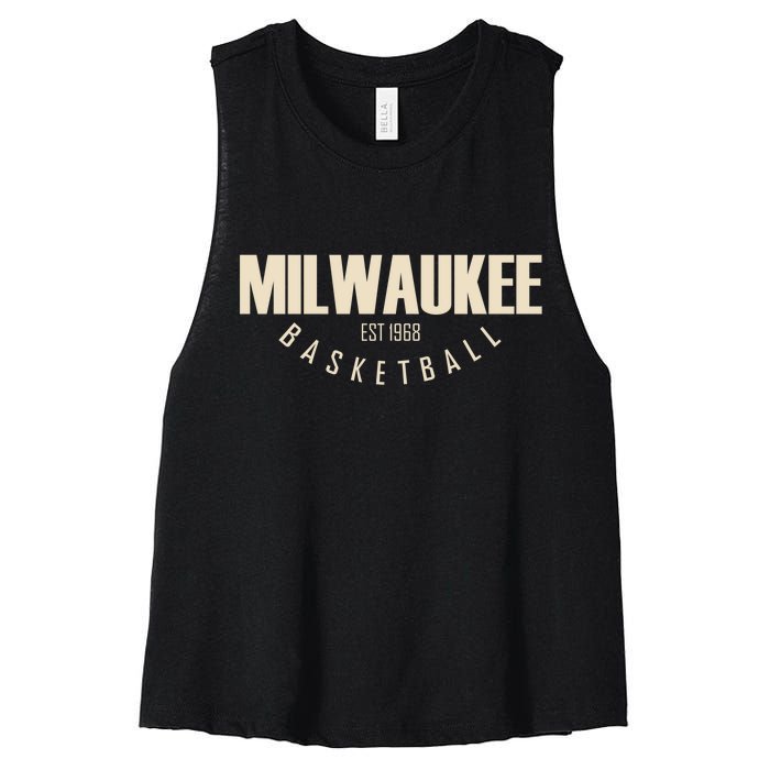 Milwaukee Basketball Classic EST 1968 Women's Racerback Cropped Tank