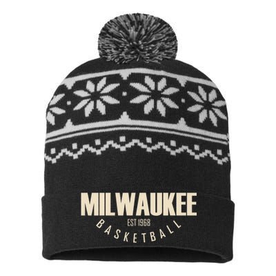 Milwaukee Basketball Classic EST 1968 USA-Made Snowflake Beanie