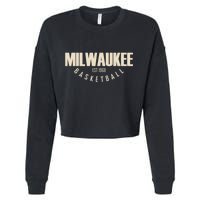 Milwaukee Basketball Classic EST 1968 Cropped Pullover Crew