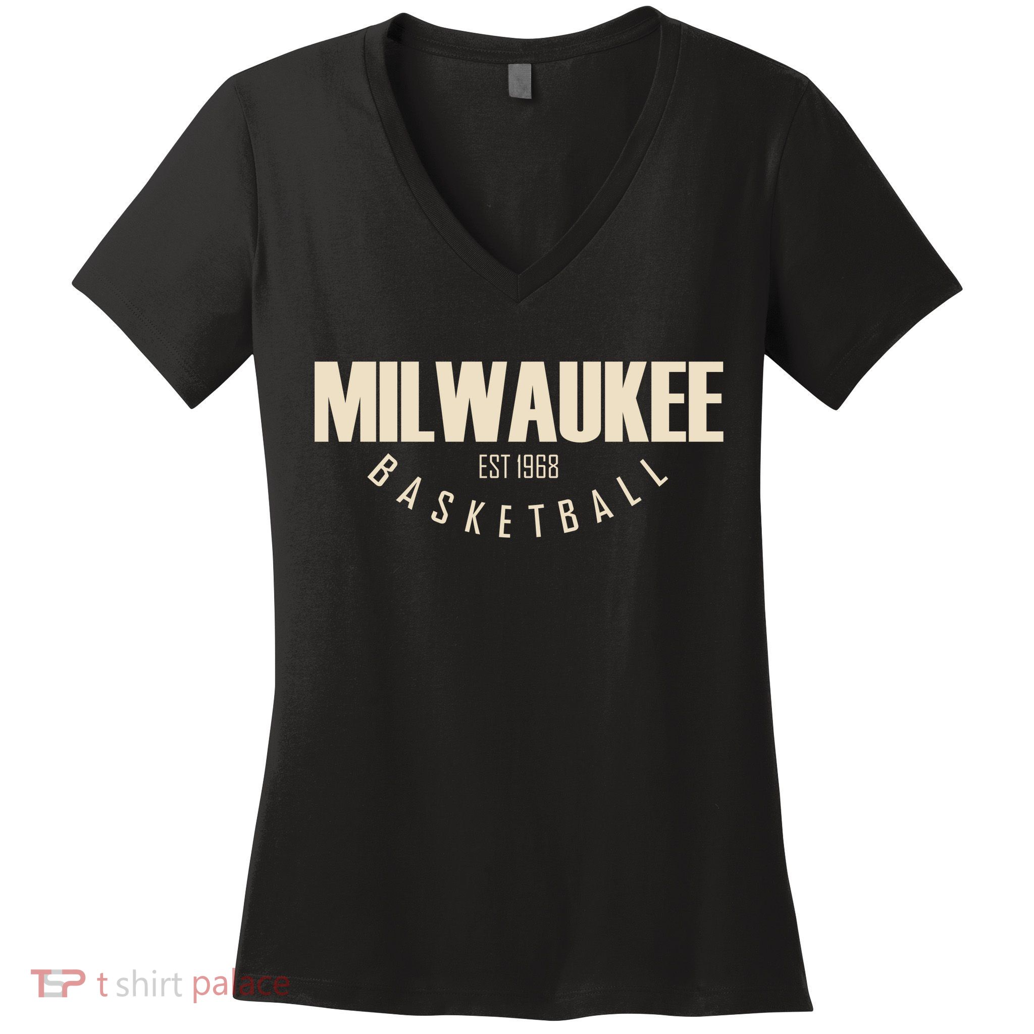 Milwaukee Basketball Classic EST 1968 Women's V-Neck T-Shirt
