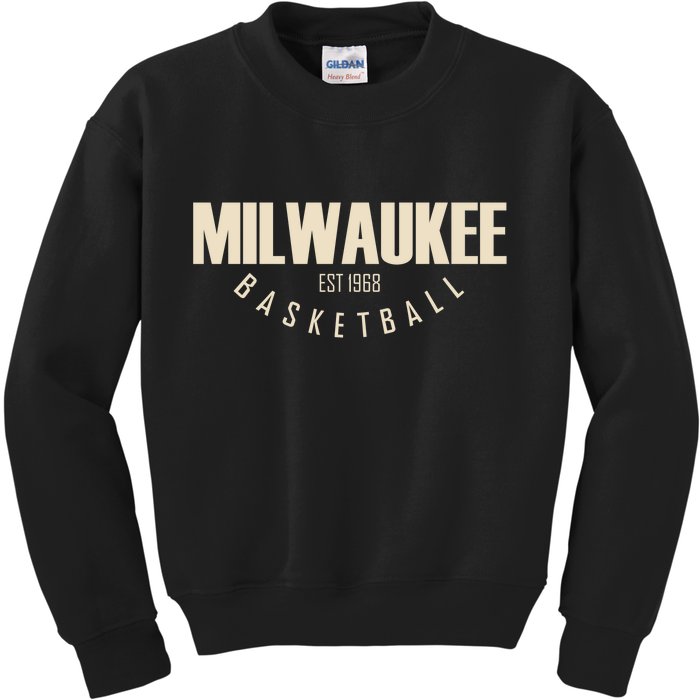 Milwaukee Basketball Classic EST 1968 Kids Sweatshirt