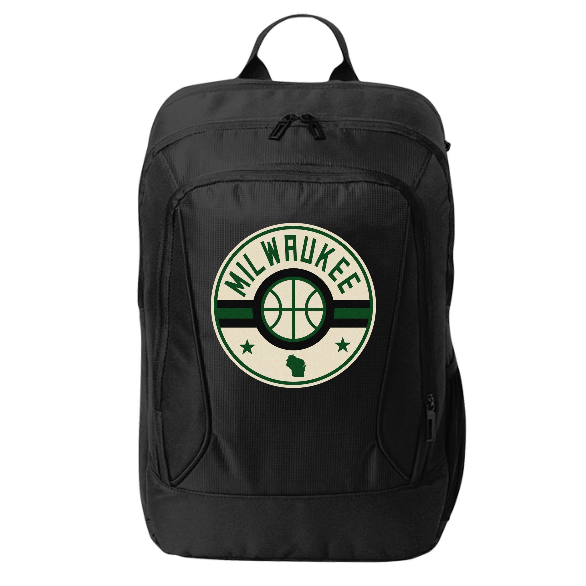 Milwaukee Basketball Stars And Stripes Wisconsin Map City Backpack