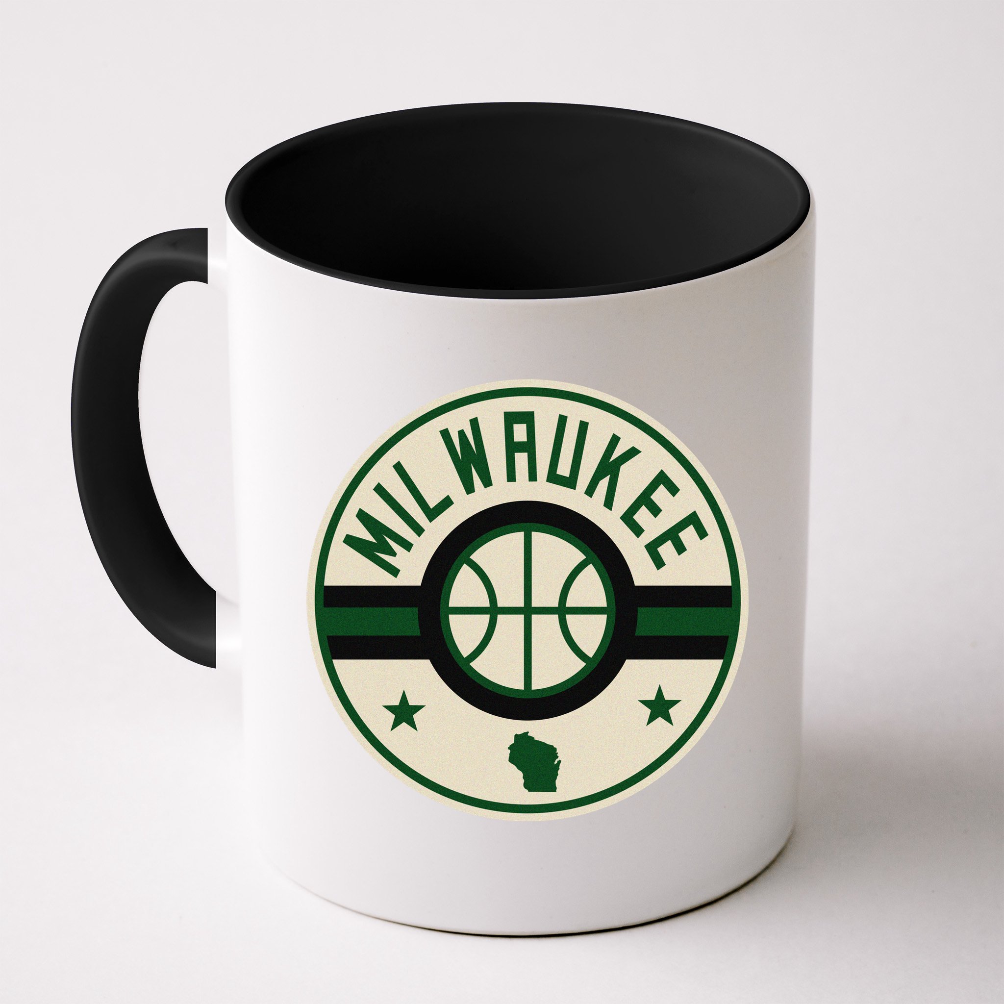 Milwaukee Basketball Stars And Stripes Wisconsin Map Mug