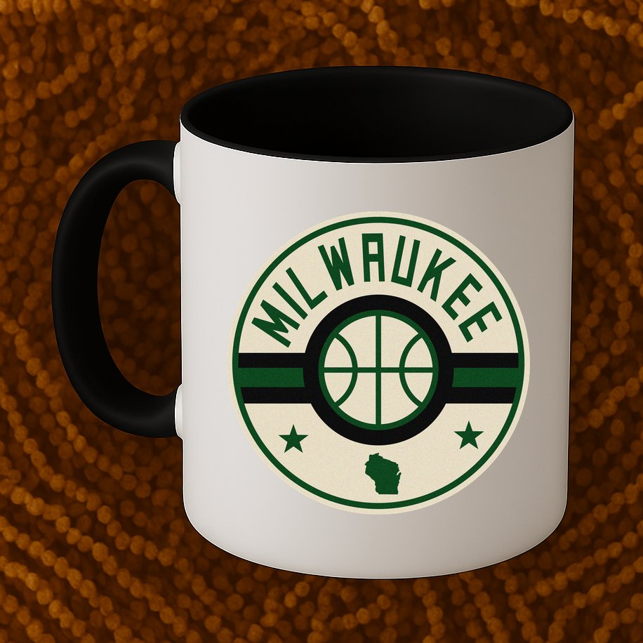 Milwaukee Basketball Stars And Stripes Wisconsin Map Mug
