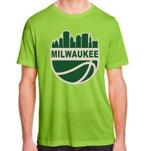 Milwaukee Basketball Wisconsin Cityscape Adult ChromaSoft Performance T-Shirt