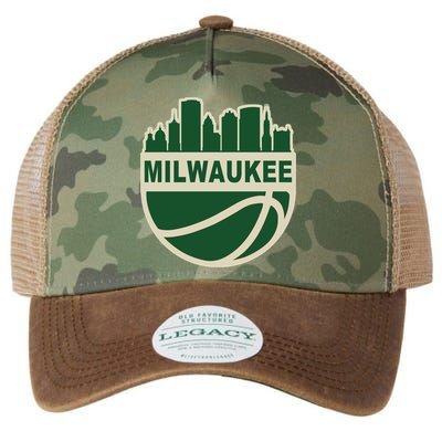 Milwaukee Basketball Wisconsin Cityscape Legacy Tie Dye Trucker Hat