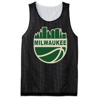 Milwaukee Basketball Wisconsin Cityscape Mesh Reversible Basketball Jersey Tank