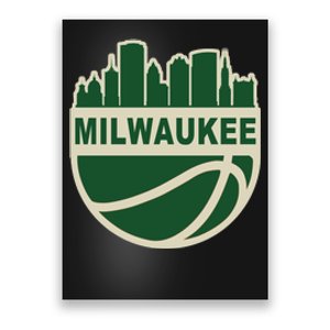 Milwaukee Basketball Wisconsin Cityscape Poster