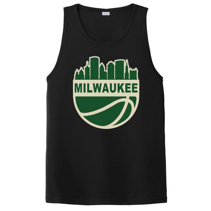 Milwaukee Basketball Wisconsin Cityscape PosiCharge Competitor Tank