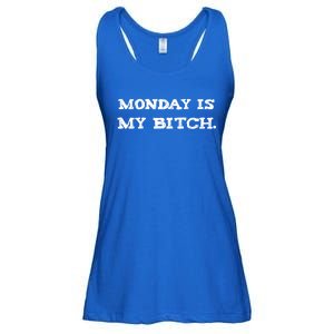 Monday Is My Bitch Funny Workout Inspiration Hustle Hard Meaningful Gift Ladies Essential Flowy Tank