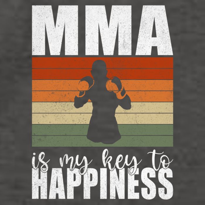 Mma Is My Key To Happiness Mixed Martial Arts Meaningful Gift Vector Backpack