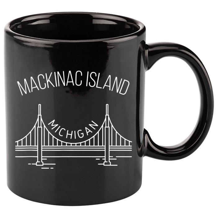 Mackinac Island Michigan 11oz C Handle Ceramic Mug
