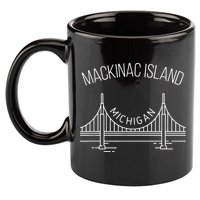 Mackinac Island Michigan 11oz C Handle Ceramic Mug