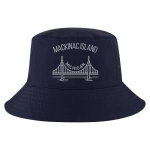 Mackinac Island Michigan Cool Comfort Performance Bucket Hat