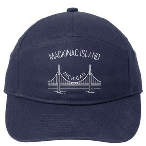 Mackinac Island Michigan 7-Panel Snapback Hat