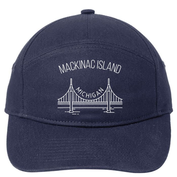 Mackinac Island Michigan 7-Panel Snapback Hat