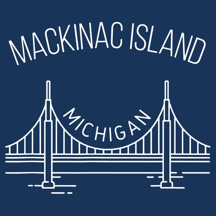 Mackinac Island Michigan 7-Panel Snapback Hat