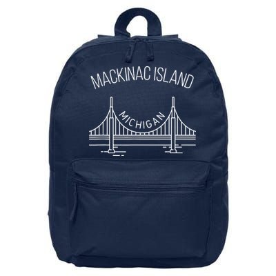 Mackinac Island Michigan 16 in Basic Backpack
