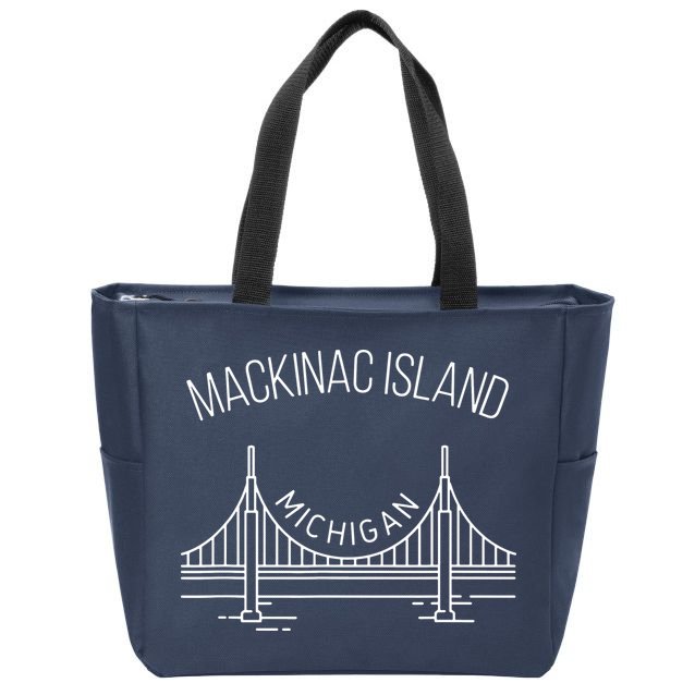 Mackinac Island Michigan Zip Tote Bag