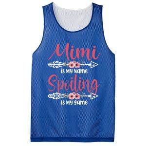 Mimi Is My Name Spoiling Is My Game Happy Mother's Day Gift Mesh Reversible Basketball Jersey Tank