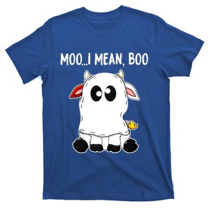 Moo I Mean Boo Cow Ghost Halloween Funny Gift T-Shirt