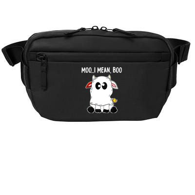 Moo I Mean Boo Cow Ghost Halloween Funny Gift Crossbody Pack