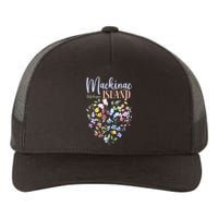 Mackinac Island Michigan Wildflowers Heart I Love Michigan Yupoong Adult 5-Panel Trucker Hat