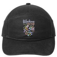 Mackinac Island Michigan Wildflowers Heart I Love Michigan 7-Panel Snapback Hat