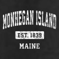 Monhegan Island Maine Me Vintage Sports Established Beanie