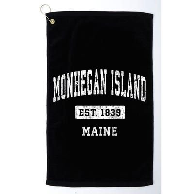 Monhegan Island Maine Me Vintage Sports Established Golf Towel