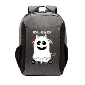 Moo I Mean Boo Funny Cow Halloween Gift Vector Backpack