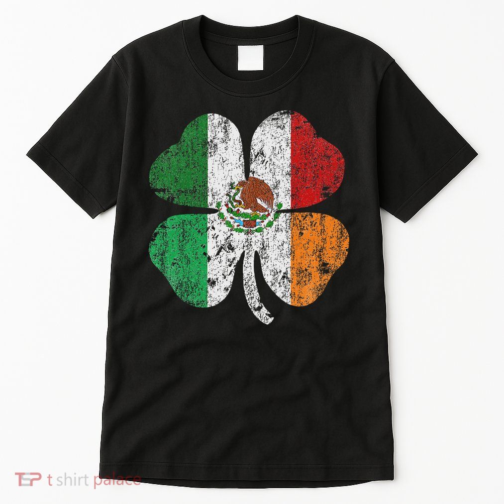Mexican Irish Mexico Ireland St Patricks Shamrock Flag Tall T-Shirt
