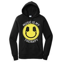 Music Is My Therapy Music Lover Women's Pullover Hoodie